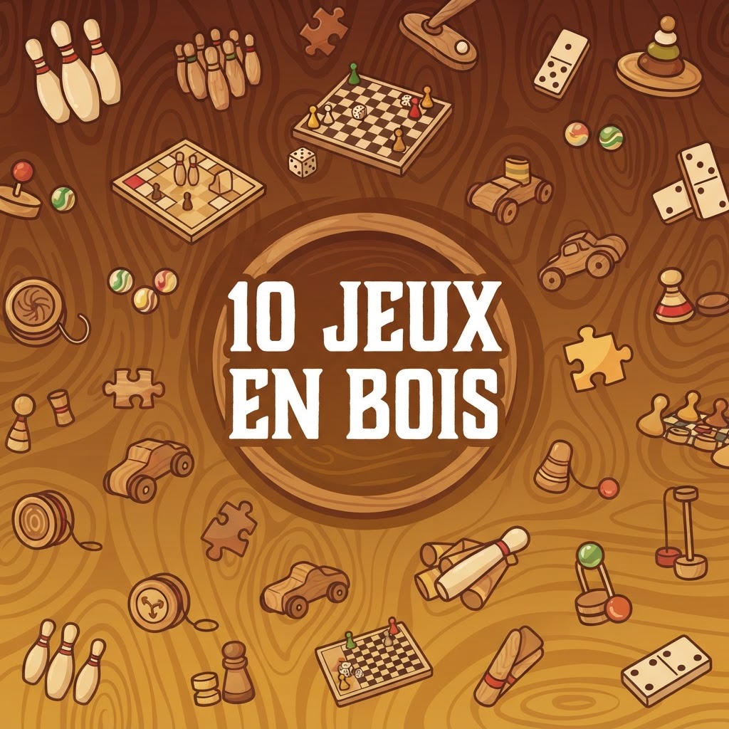 Pack 10 jeux en Bois