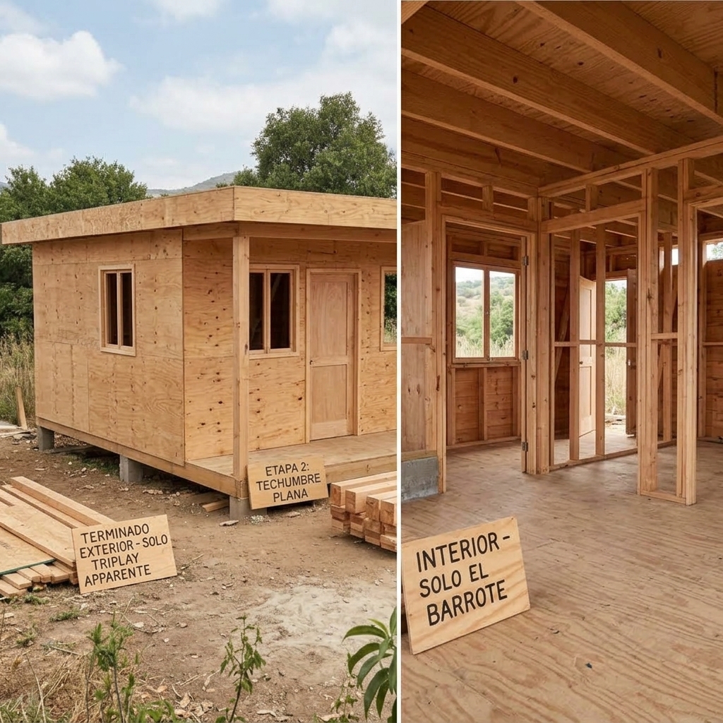 Exterior terminado e interior