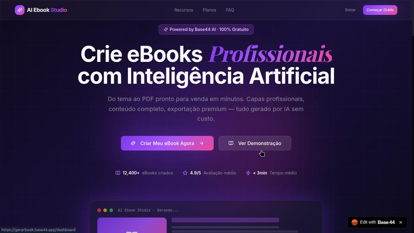 Gerador de Ebooks Profissionais template preview