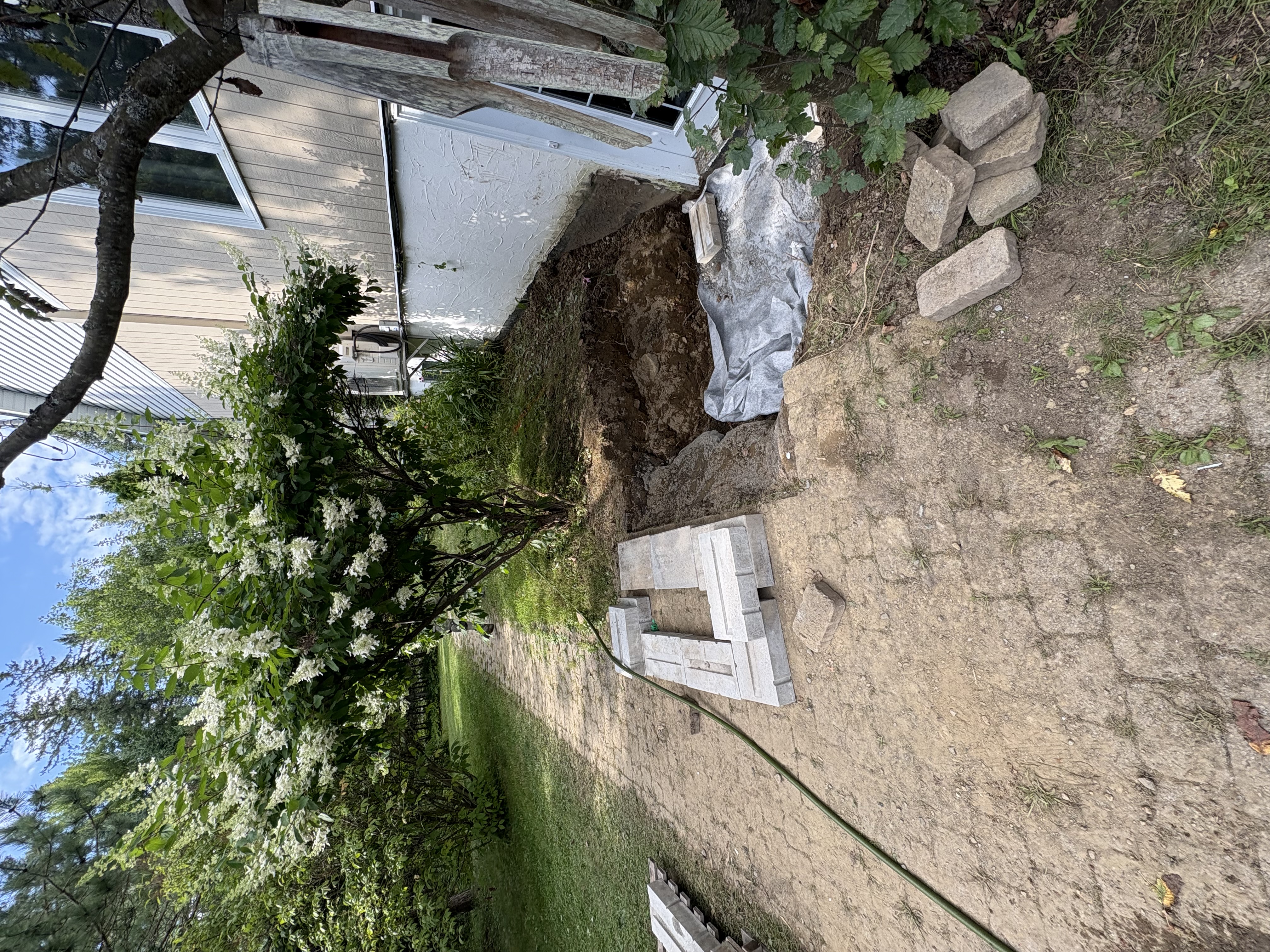 Excavation et préparation du terrain