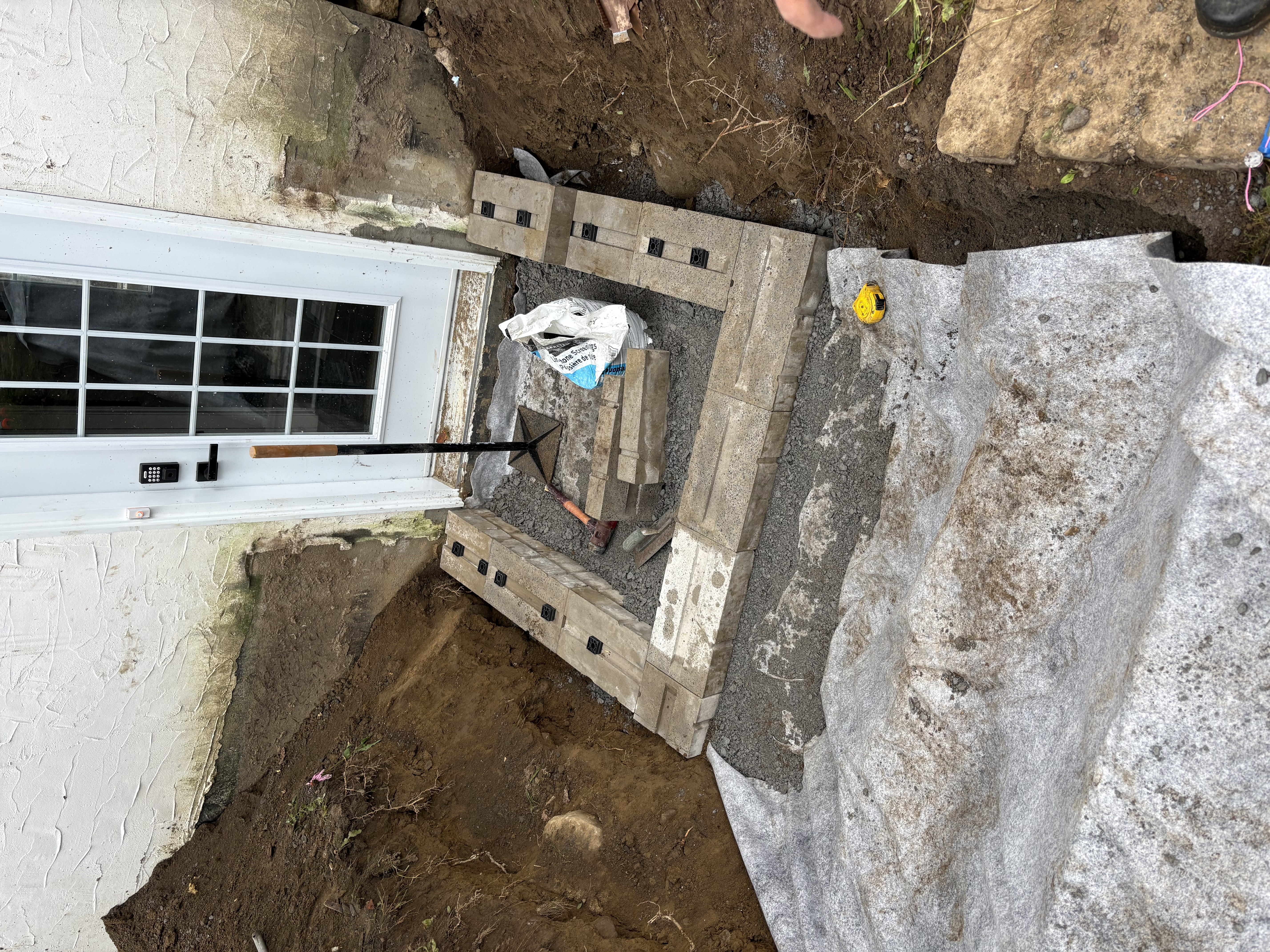 Construction du mur