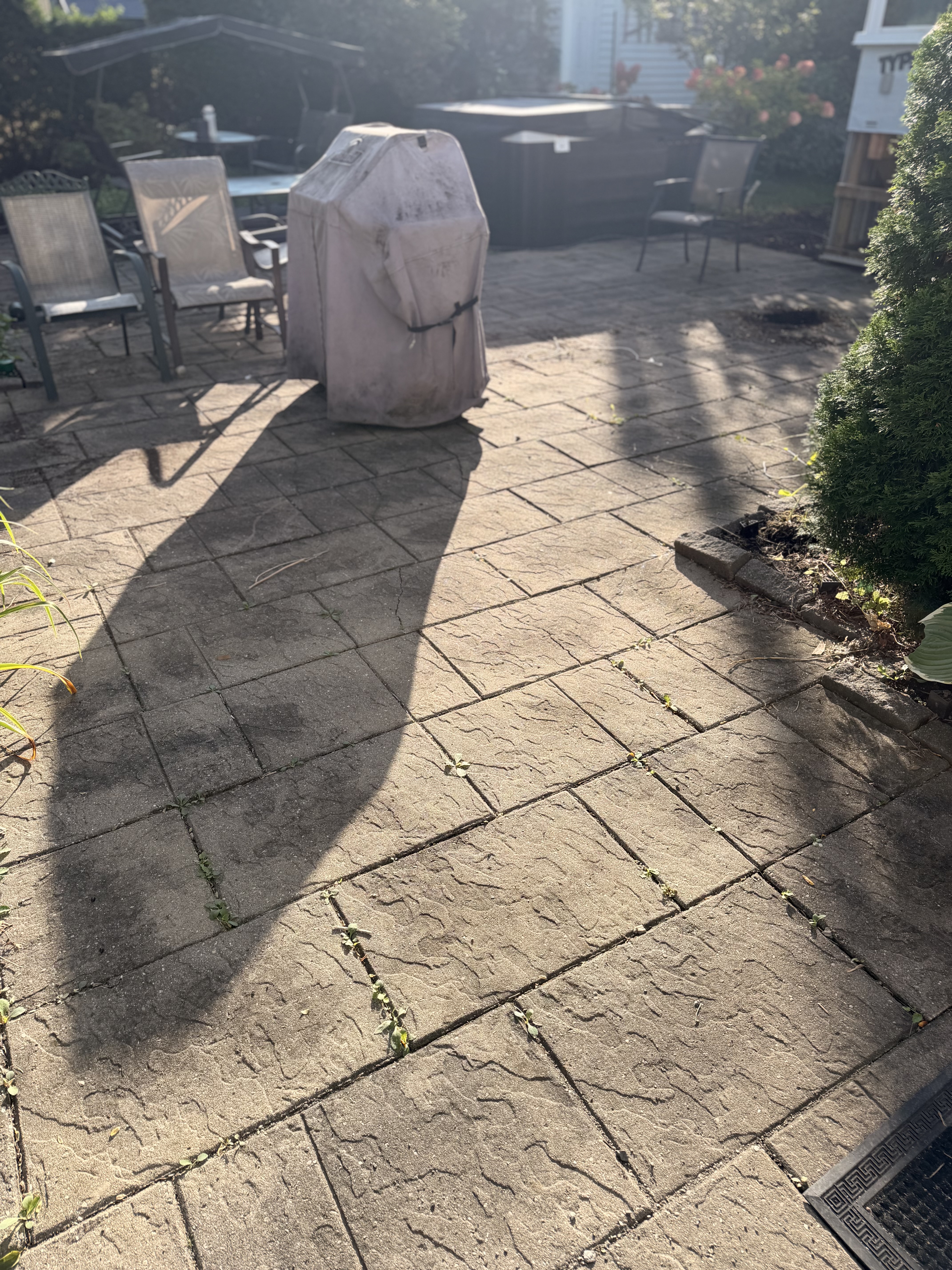 Avant — ancien patio