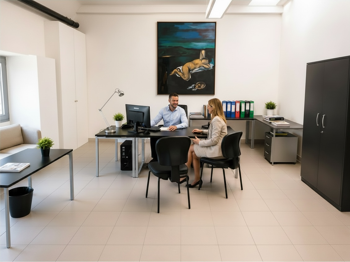 Dettaglio postazione di lavoro Cast Coworking
