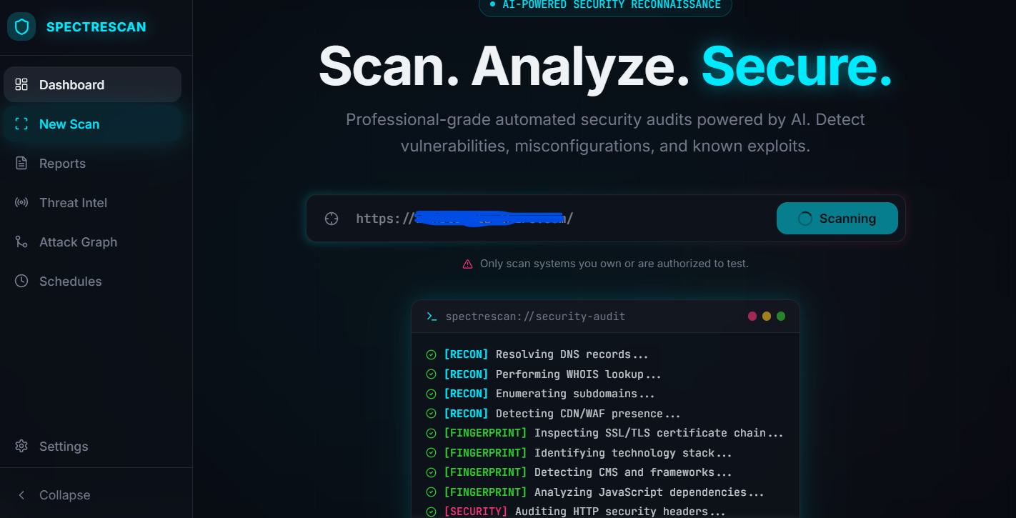 spectreScan template preview