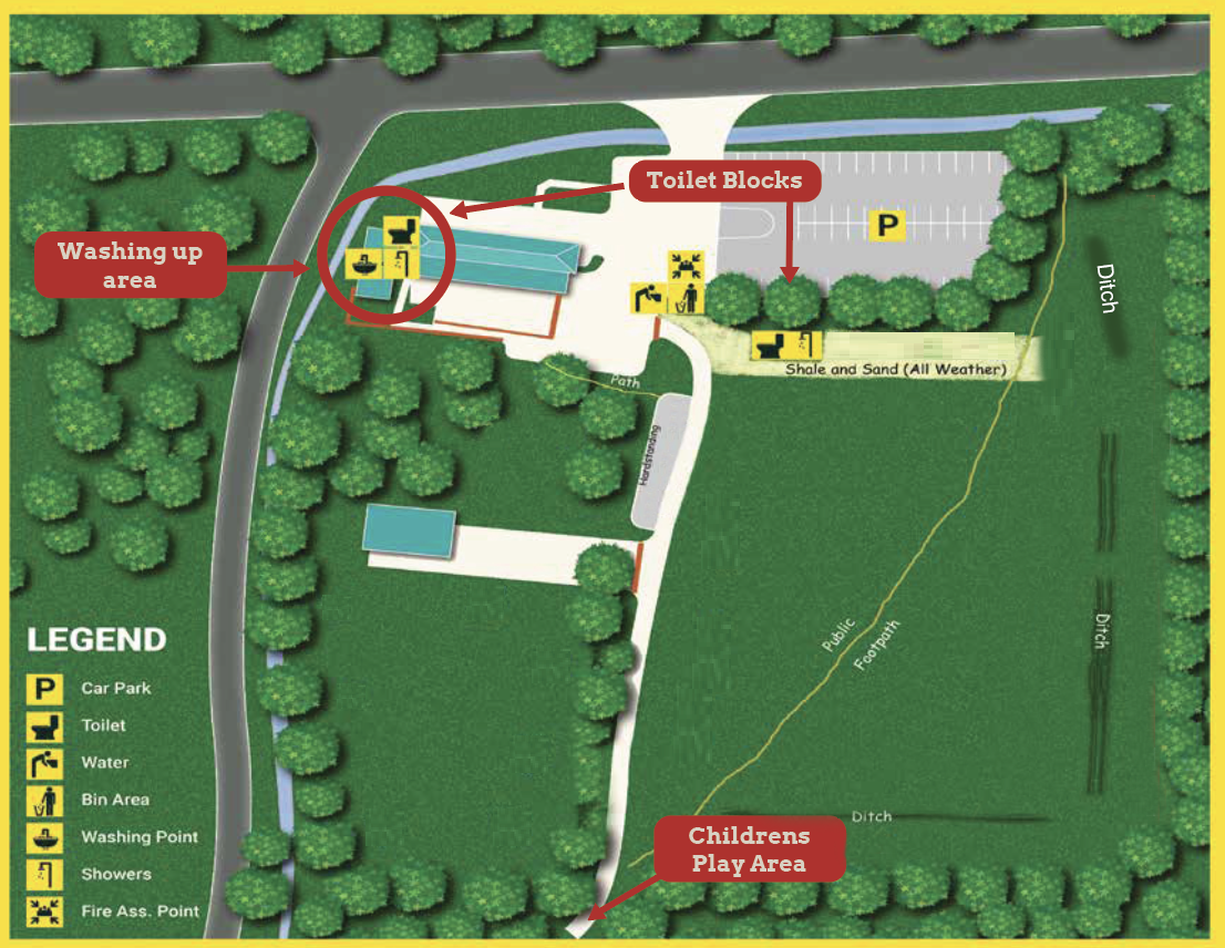 Campsite site map