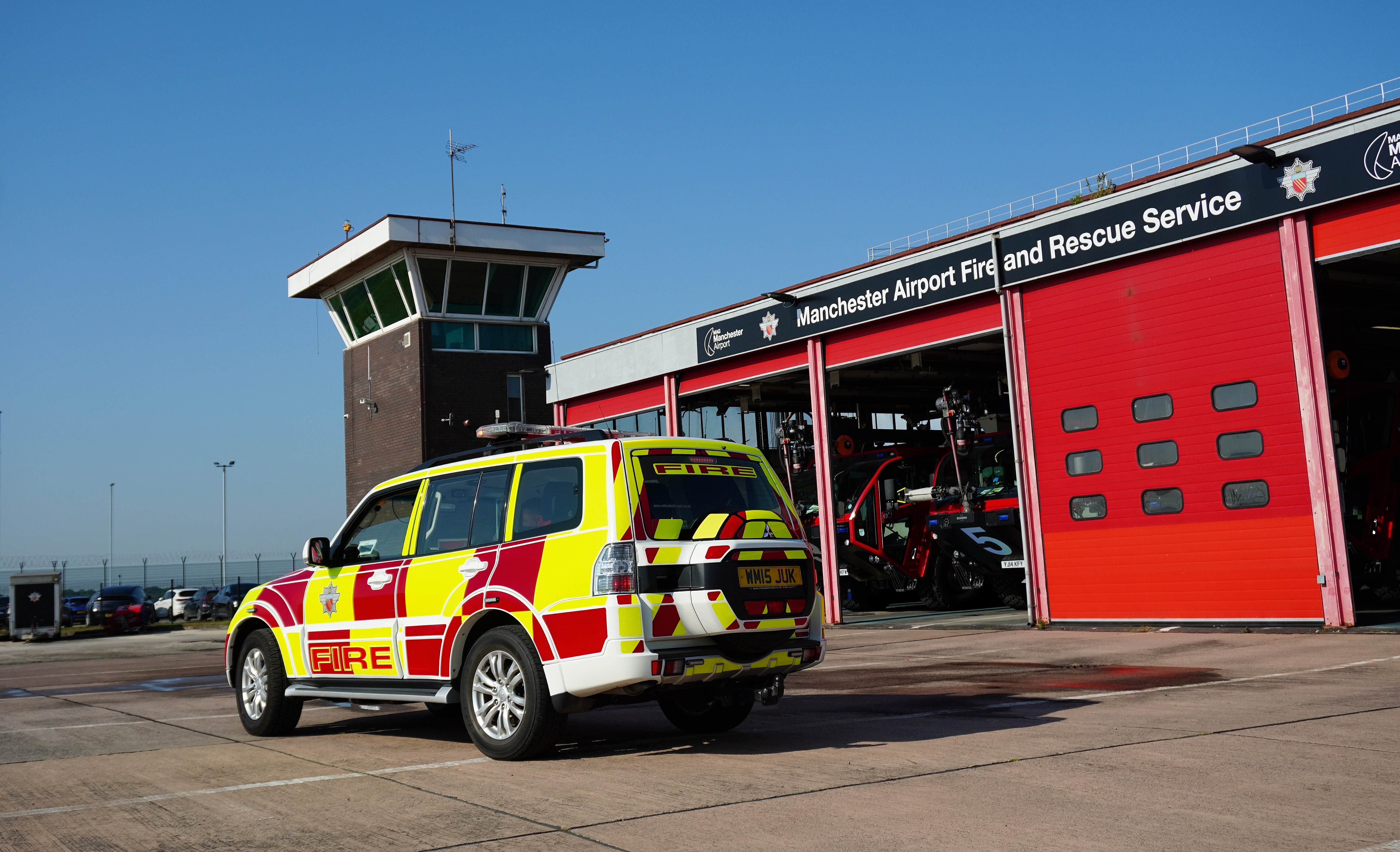 The Duty Station Manager’s vehicle undergoes its morning inspection as part of the daily appliance checks.