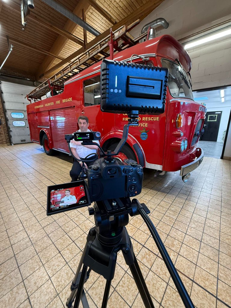 Filming with Peterborough Volunteer Fire Brigade — the UK's only volunteer fire brigade, responding to nearly 400 calls a year!