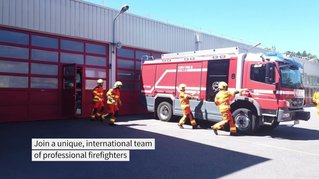 CERN Fire & Rescue training drill