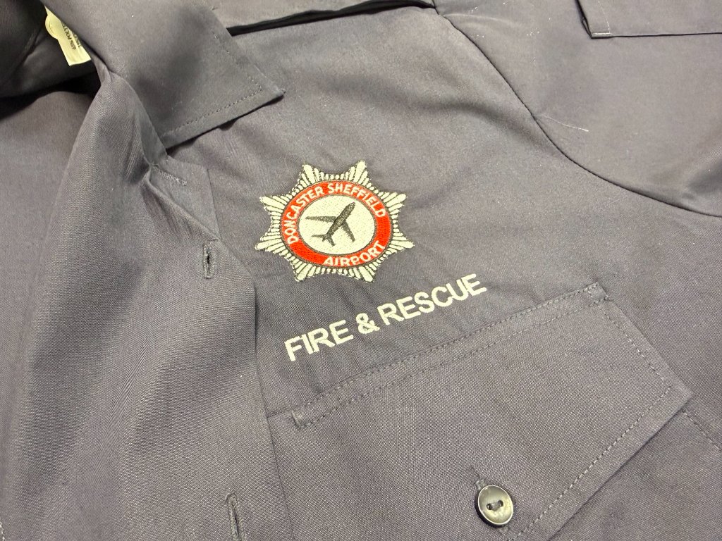 DSA Airport Fire & Rescue uniform badge