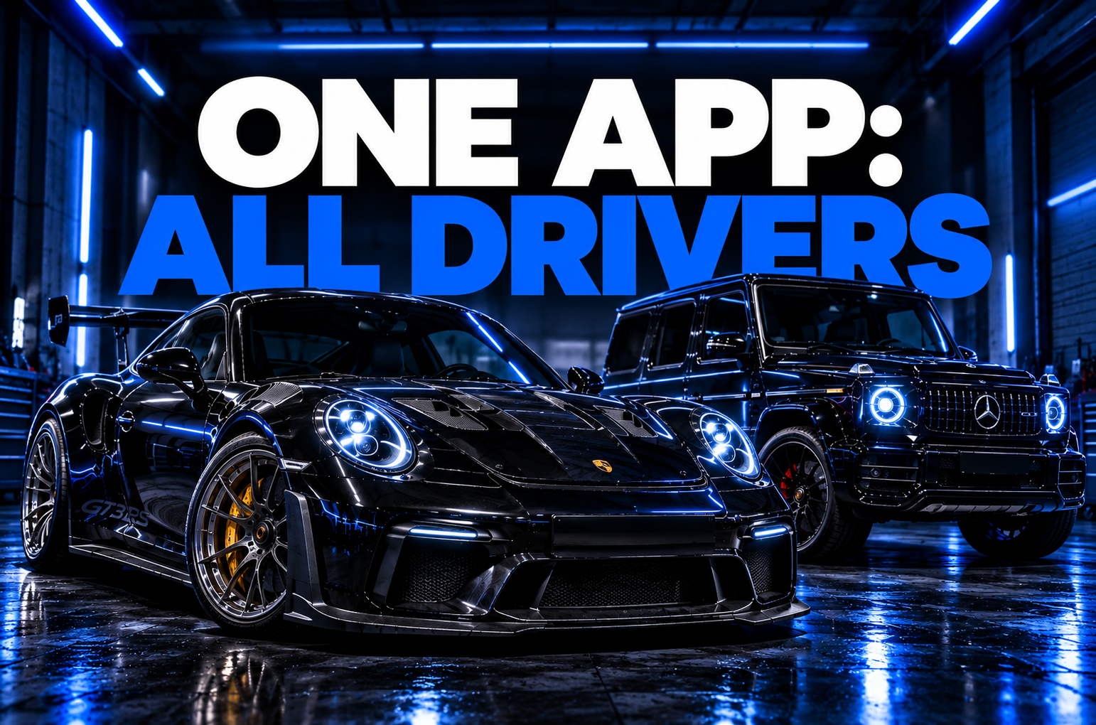 Drivera automotive feature universe showing MOT, tax, service history and expense tracking tools