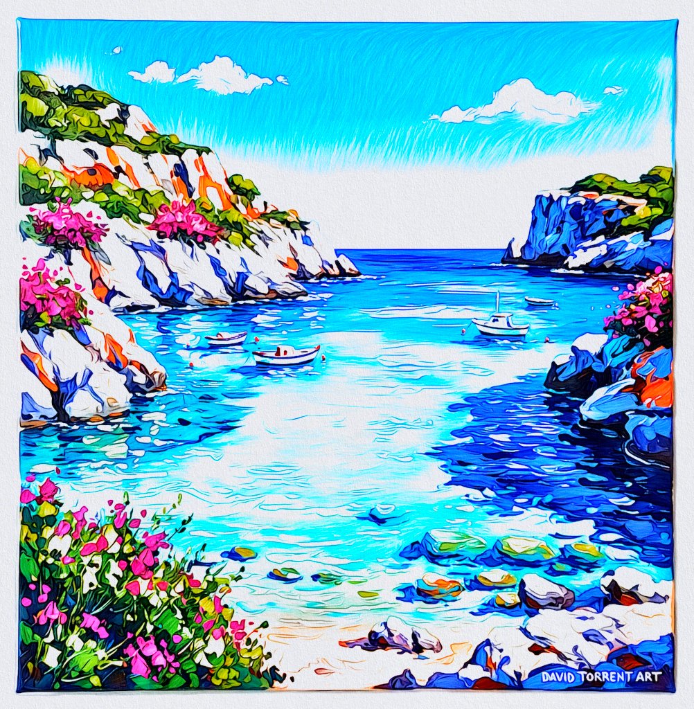Cala Nil Blue Flowers