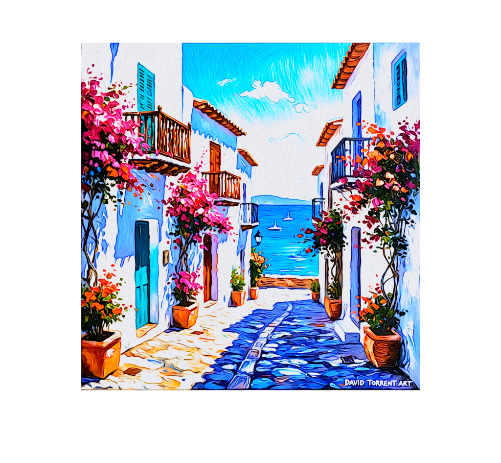 Calle Mediterránea Pink Flowers