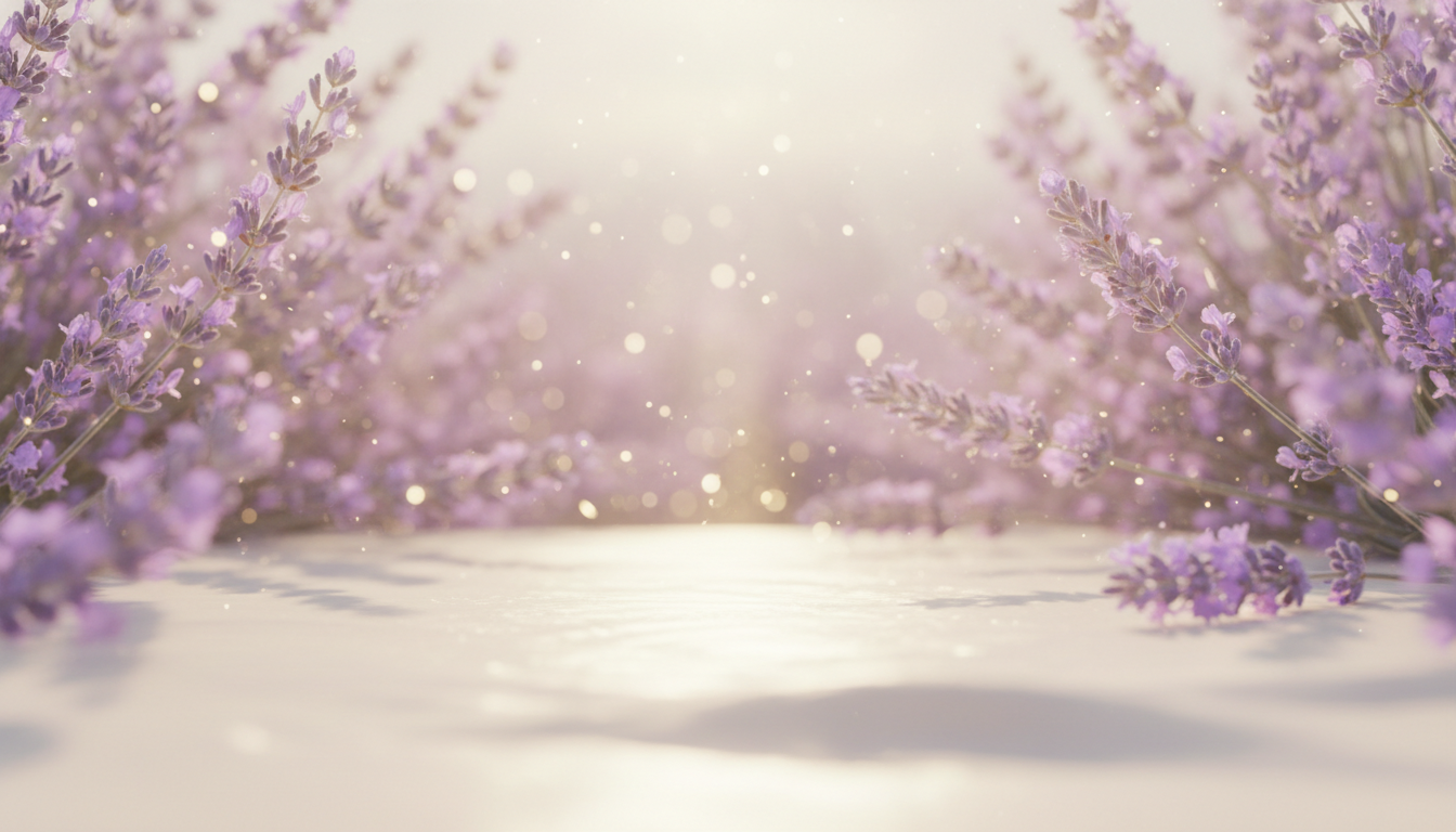 Peaceful lavender and sunlight