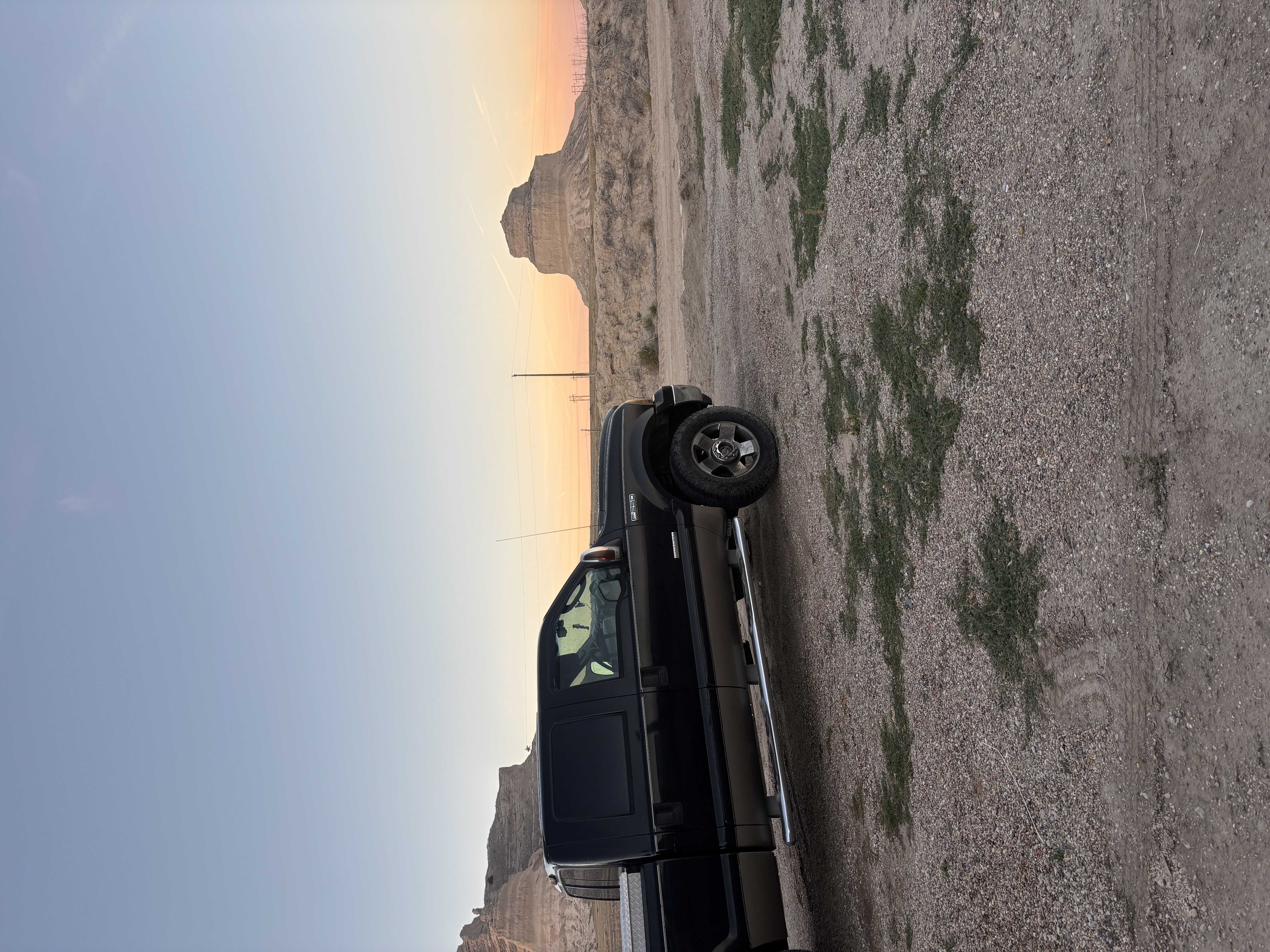 Hotshot hauling truck on highway