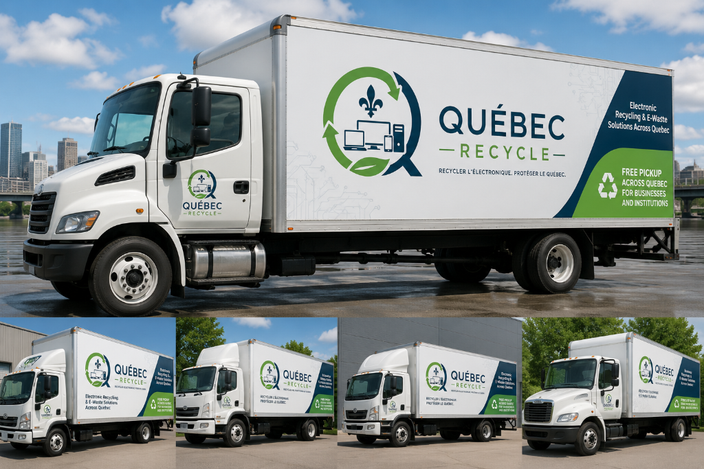 Québec Recycle fleet trucks