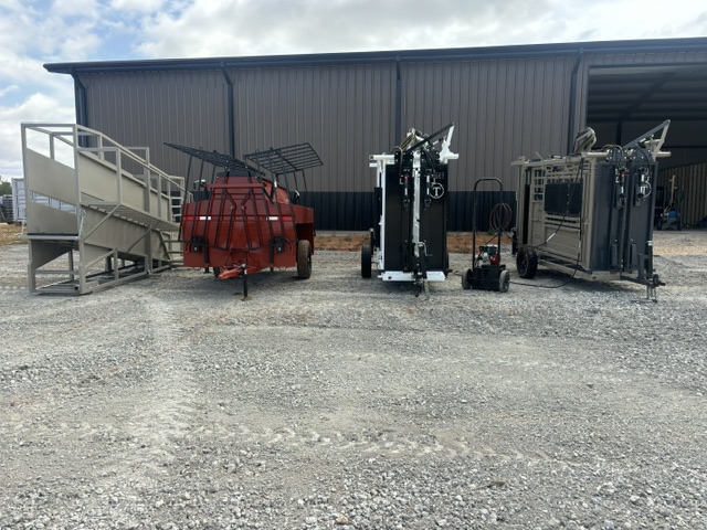 Circle T equipment lineup in front of facility