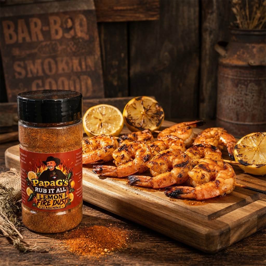 Lemon Fire Grilled Shrimp