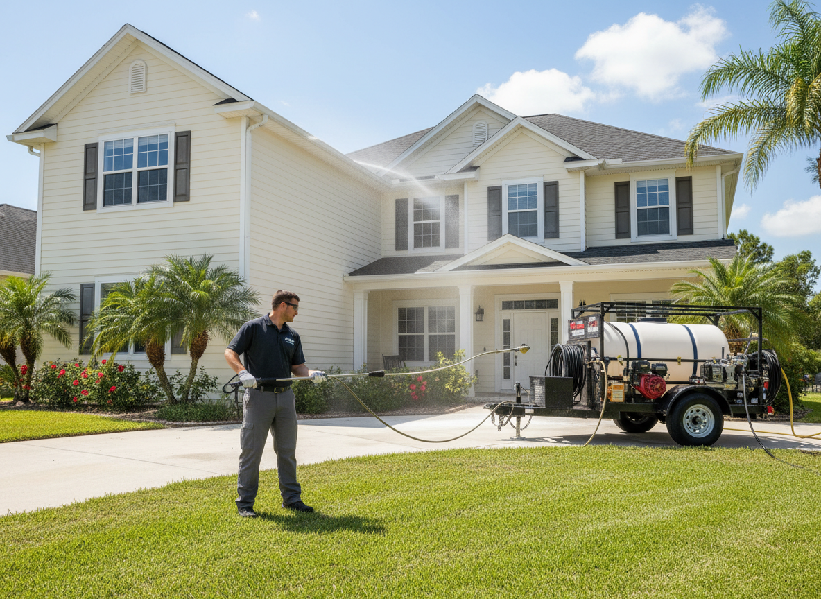 Professional exterior cleaning