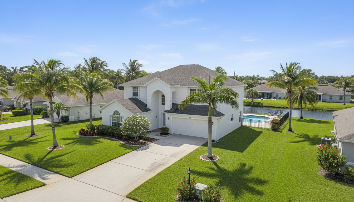 Clean home exterior