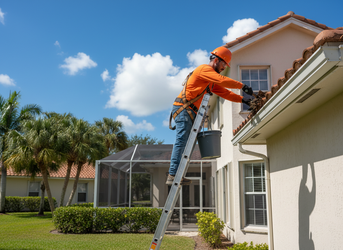 Gutter cleaning service