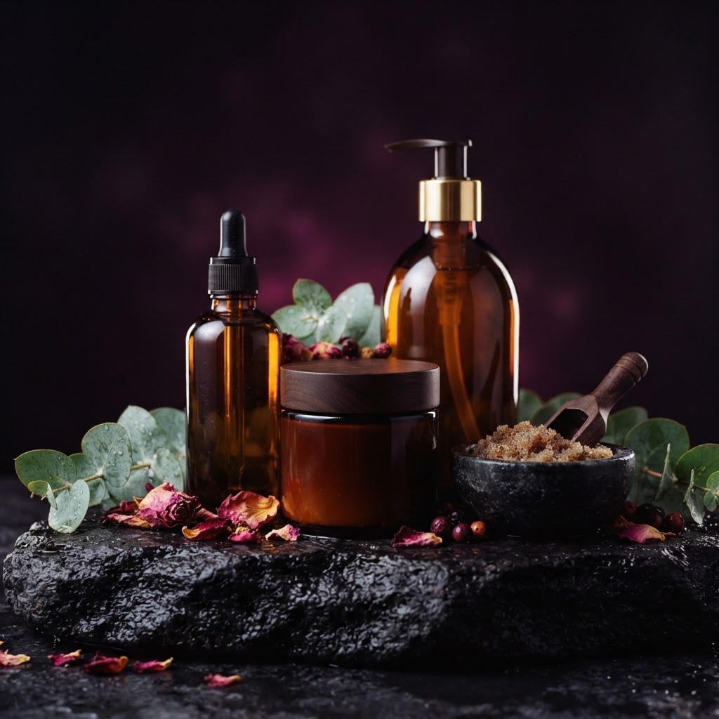 Natural body oils, butters and scrubs