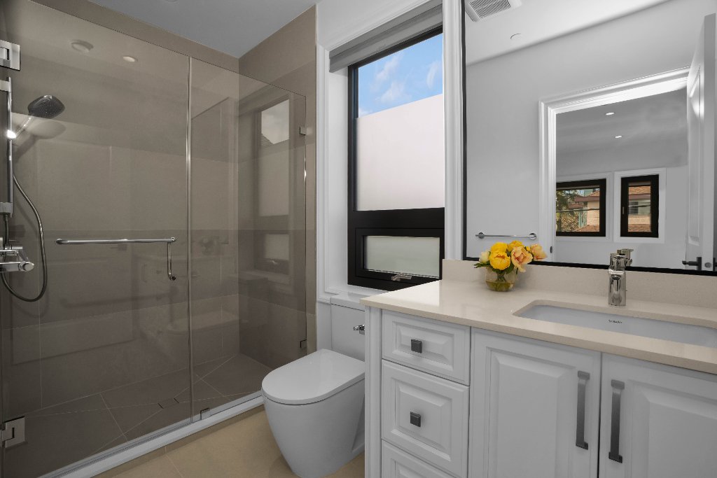 Bathroom with walk-in shower
