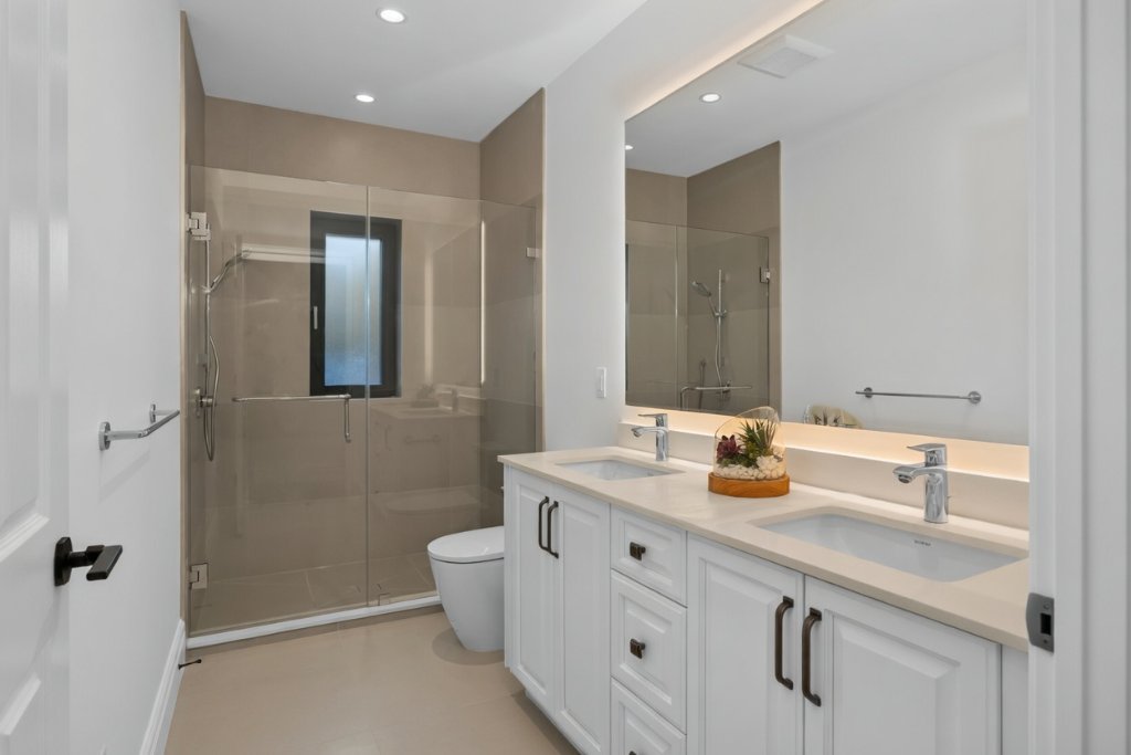 Master bathroom with shower