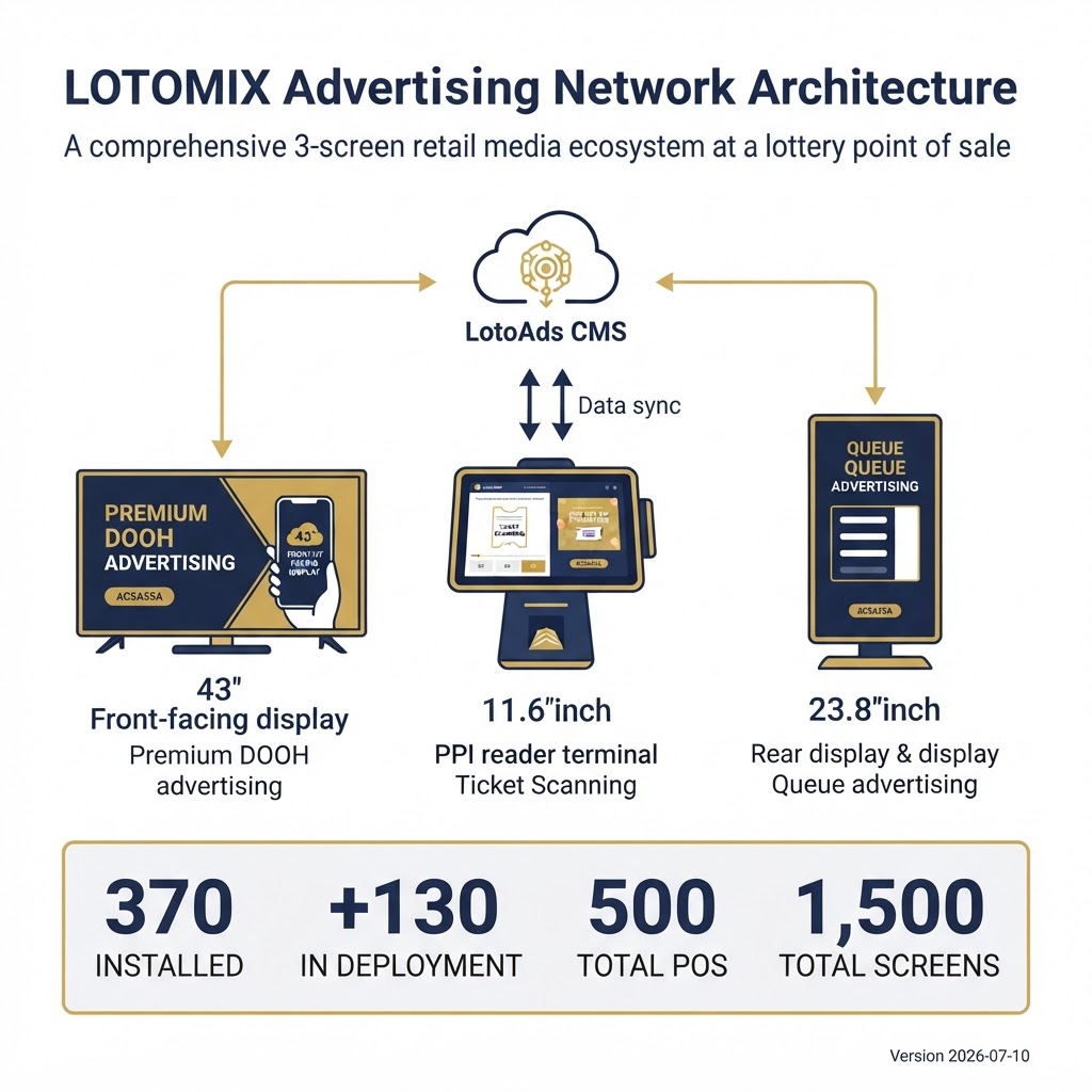 LOTOMIX Advertising Network Architecture