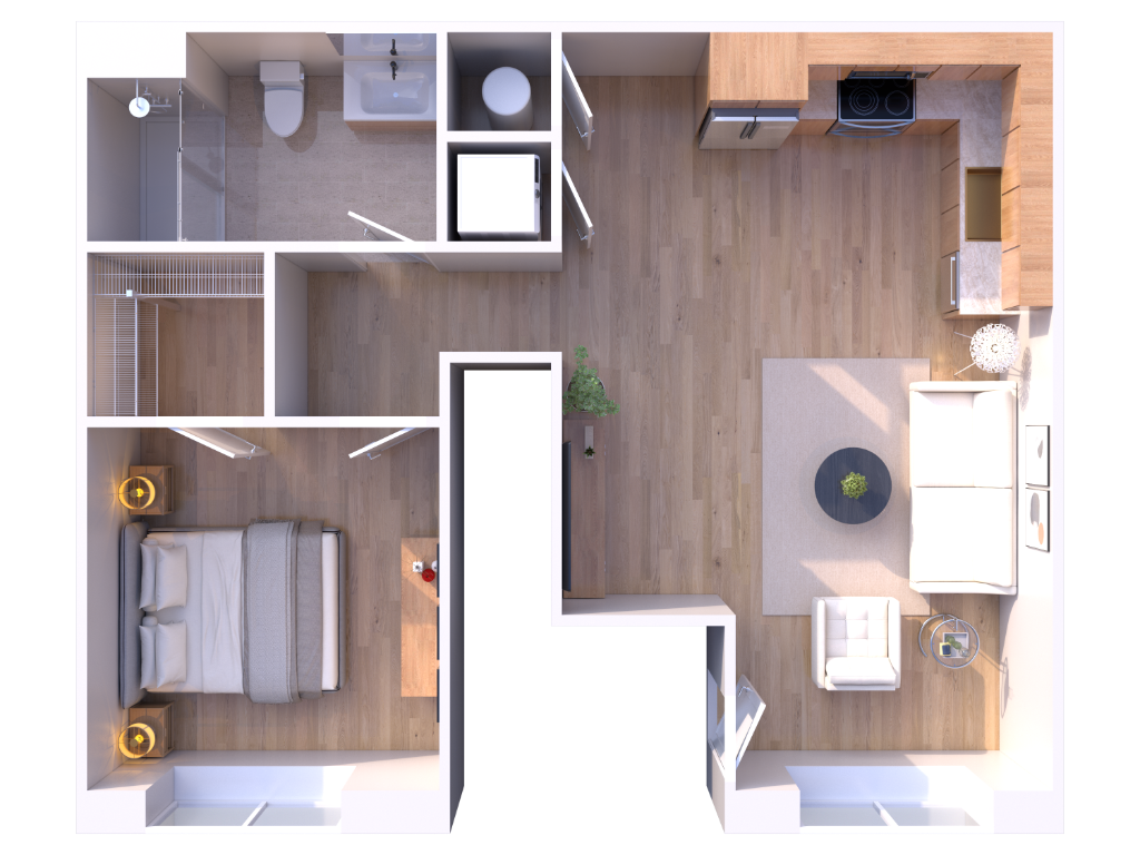 Unit 105 floorplan