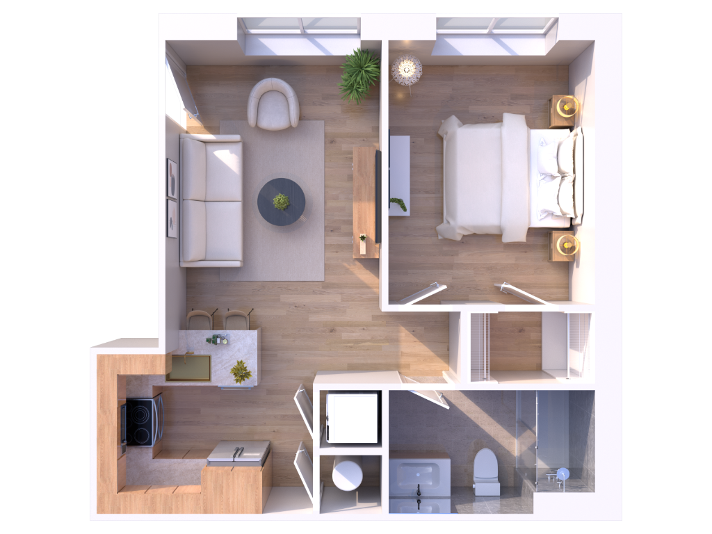 Unit 204 floorplan