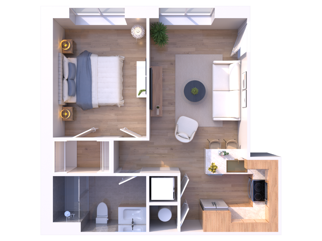 Unit 205 floorplan