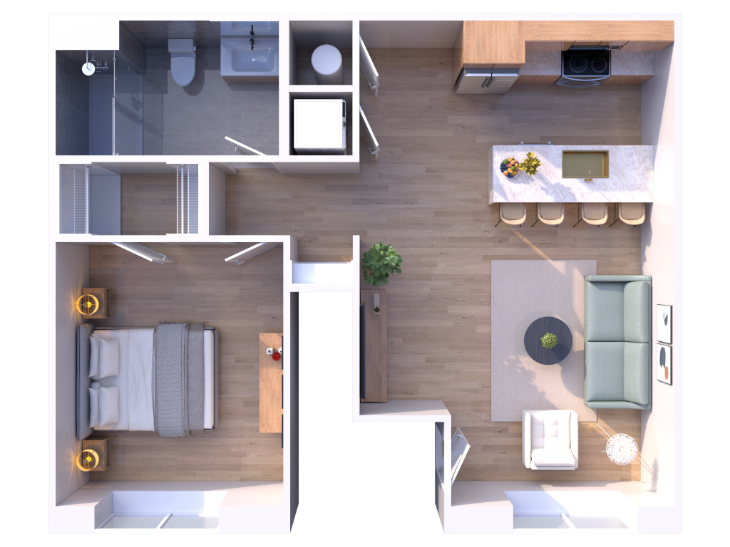Unit 104 floorplan