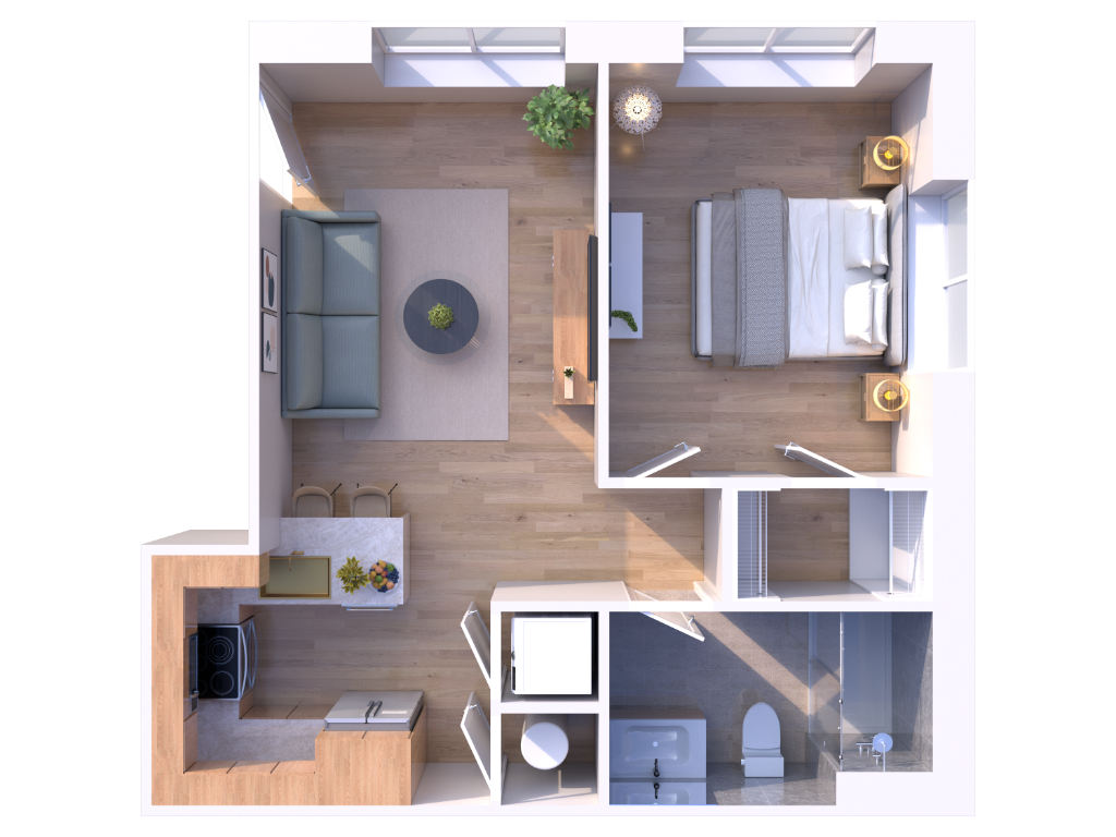 Unit 107 floorplan