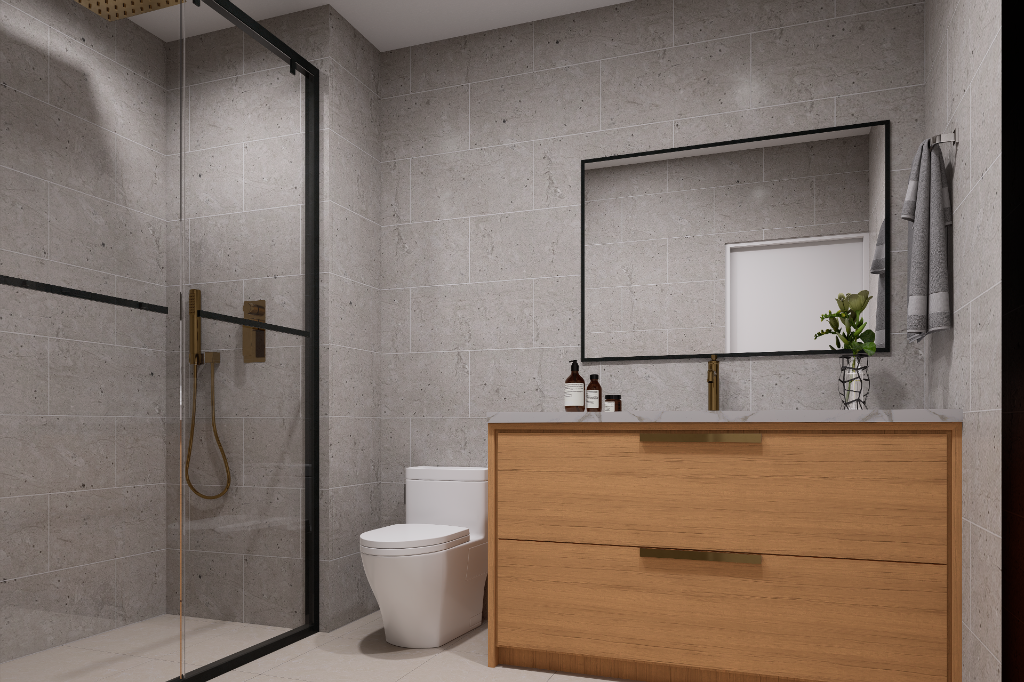 Bathroom — Brass Fixtures
