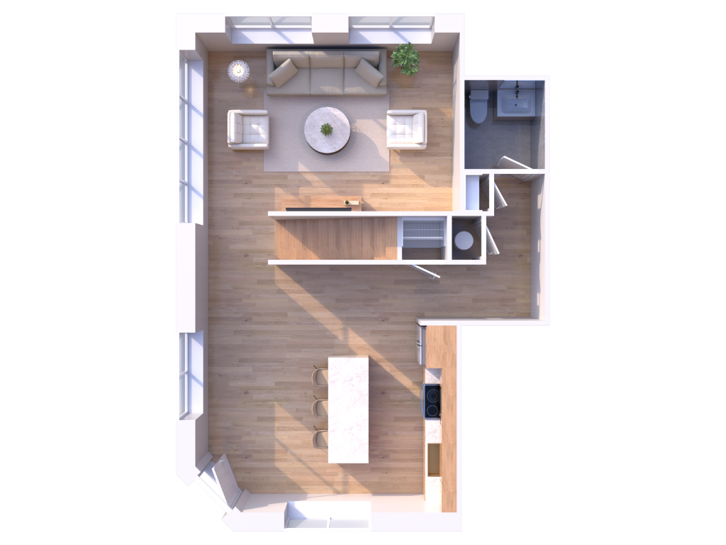 Unit 101 floorplan