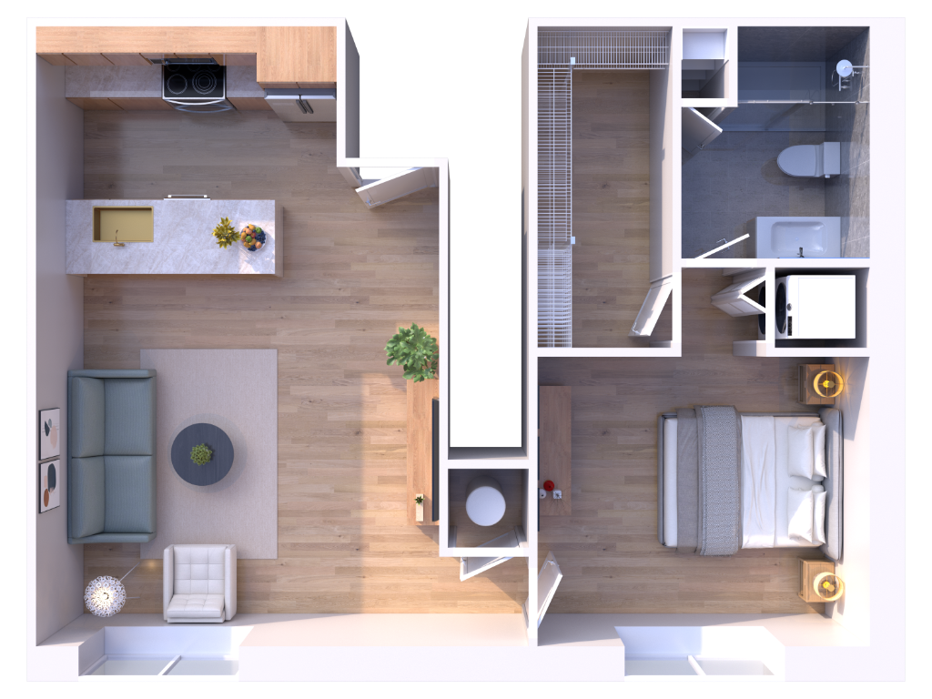 Unit 203 floorplan