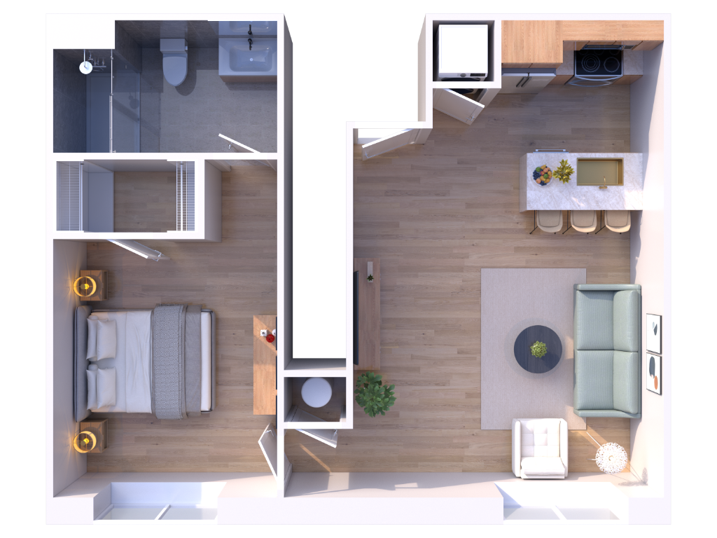 Unit 201 floorplan