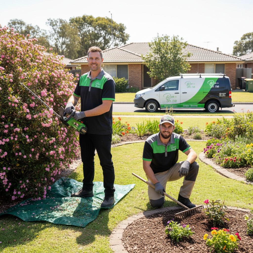 Team doing gardening