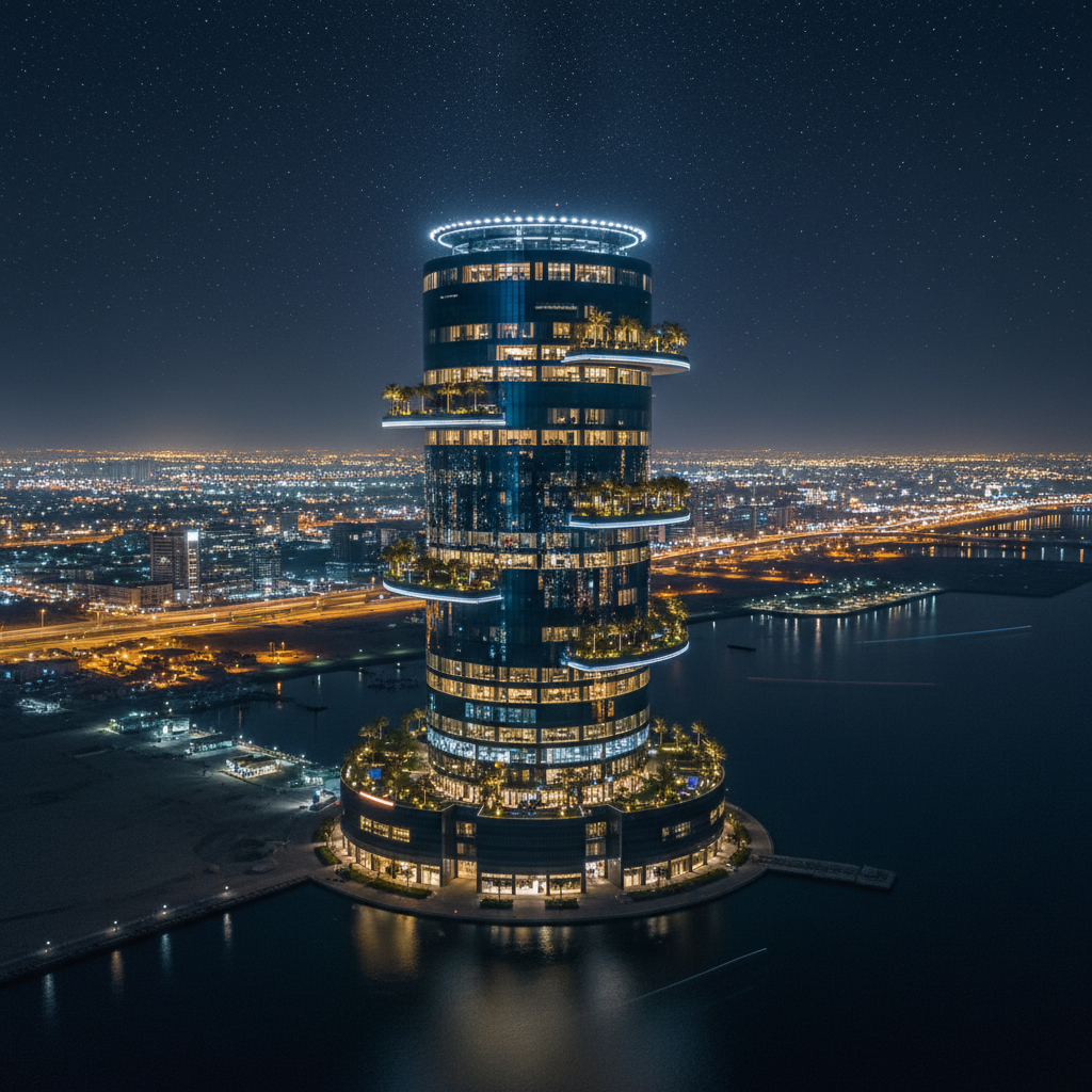 Tower 1970 Night