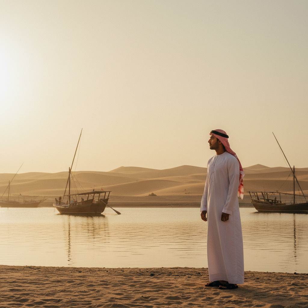 Young founder at Dubai Creek 1970