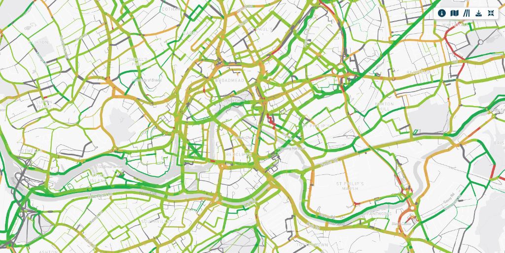 Route heatmap