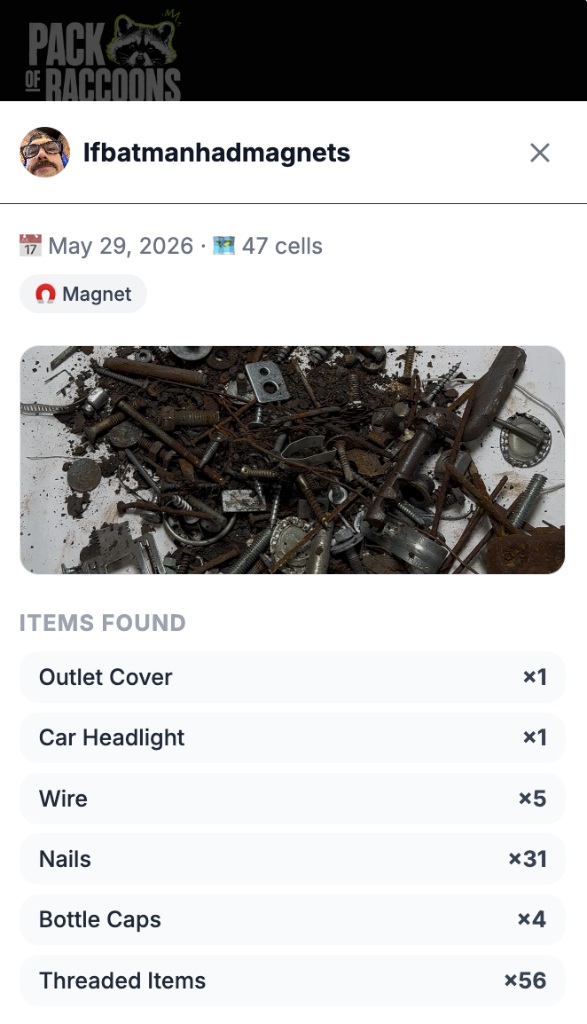 Compare Finds screenshot