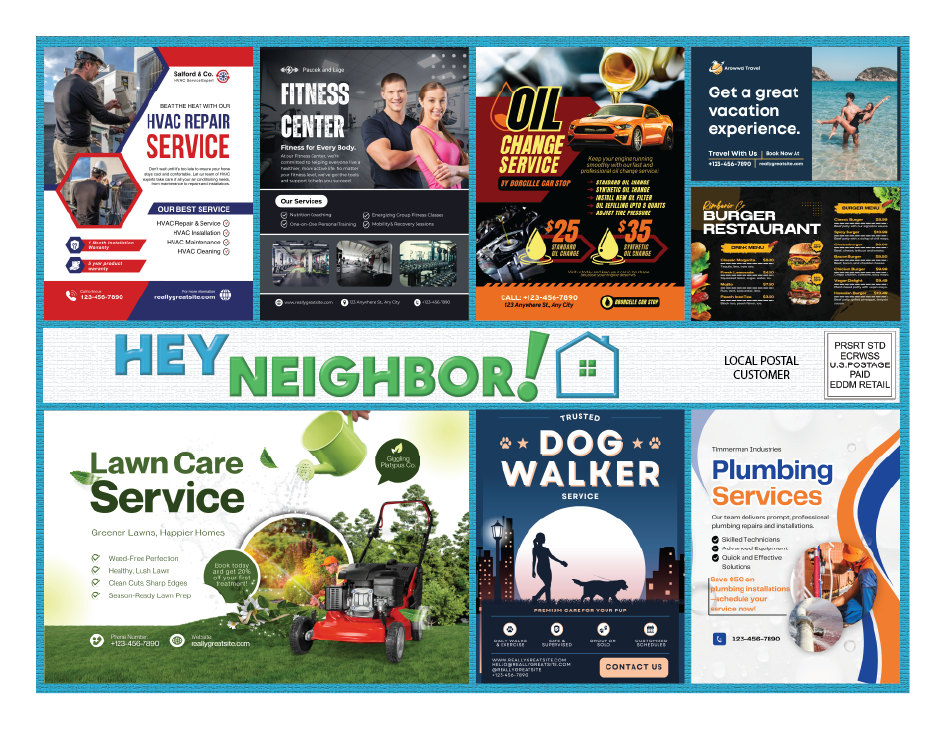Sample Hey Neighbor! mailer side 2