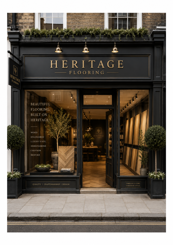 Heritage Flooring trade and retail storefront