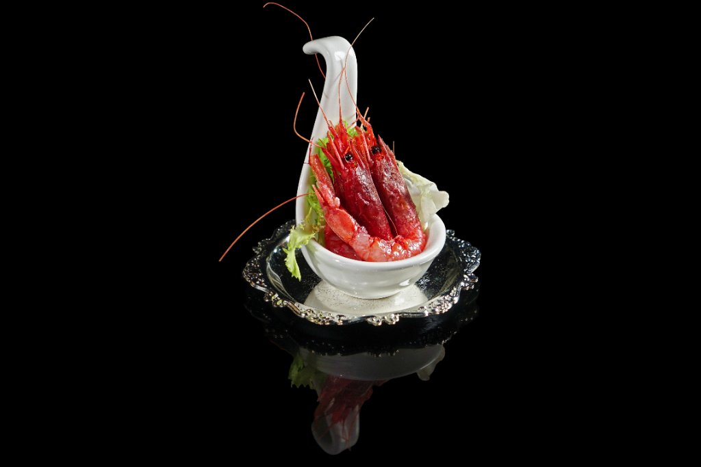 Sashimi di gamberi rossi