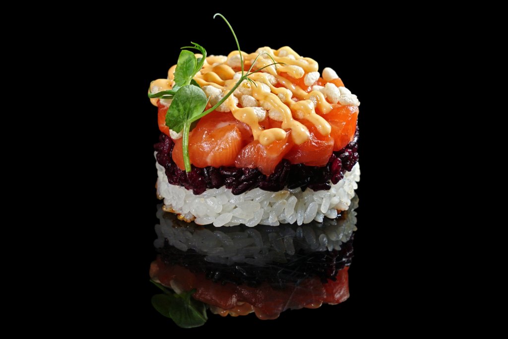 Pressed sushi bicolore