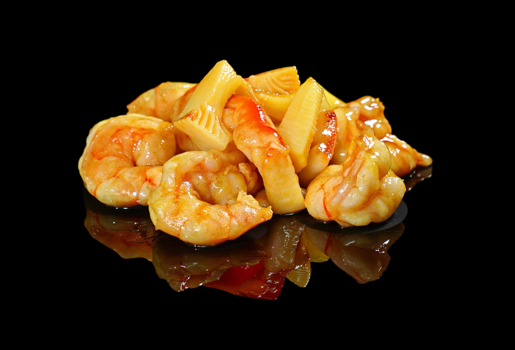 Gamberi con curry