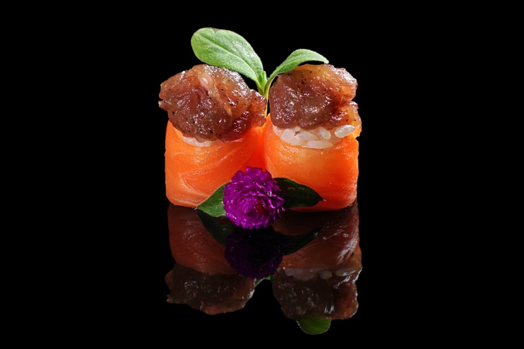 Gunkan salmone e tonno baked