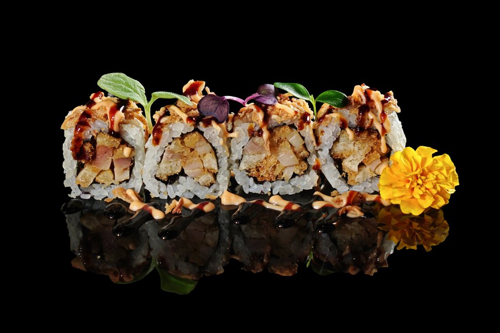 Uramaki speciale tonno e branzino fritto