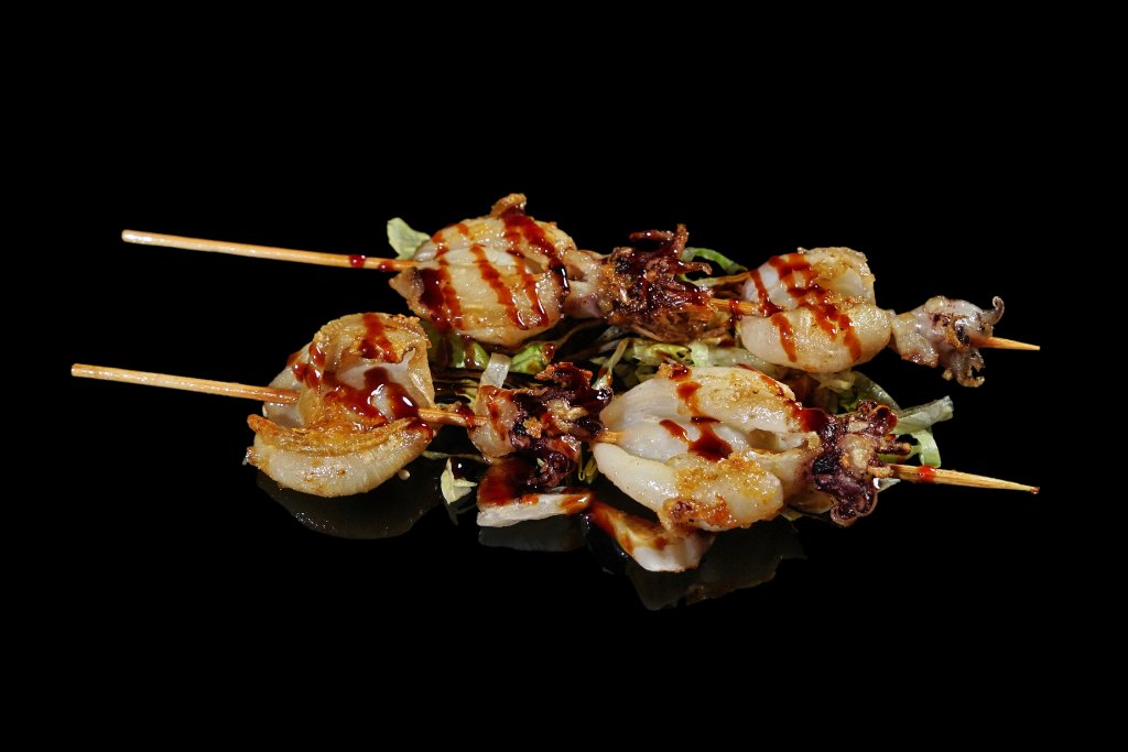 Spiedini di calamari